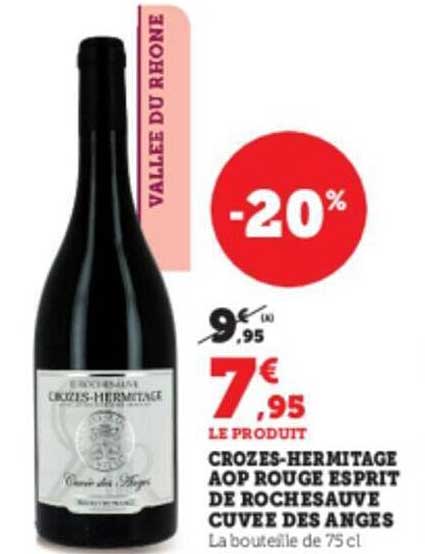 crozes-hermitage aop rouge esprit de rochesauve cuvée des anges
