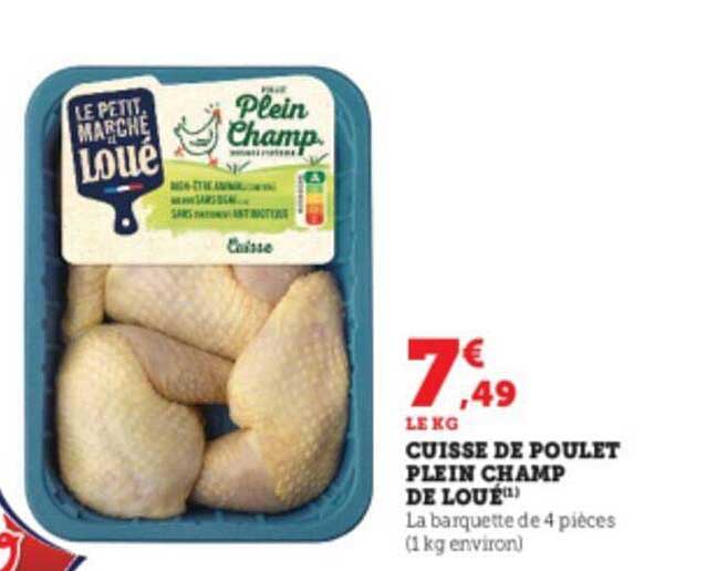 cuisse de poulet plein champ de loué
