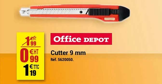 Cutter 9 Mm Office Dépôt