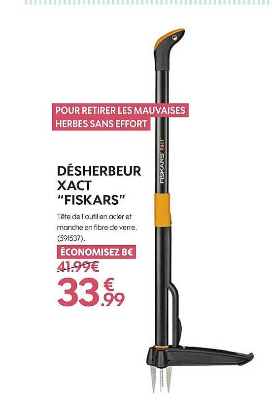 désherbeur xact fiskars
