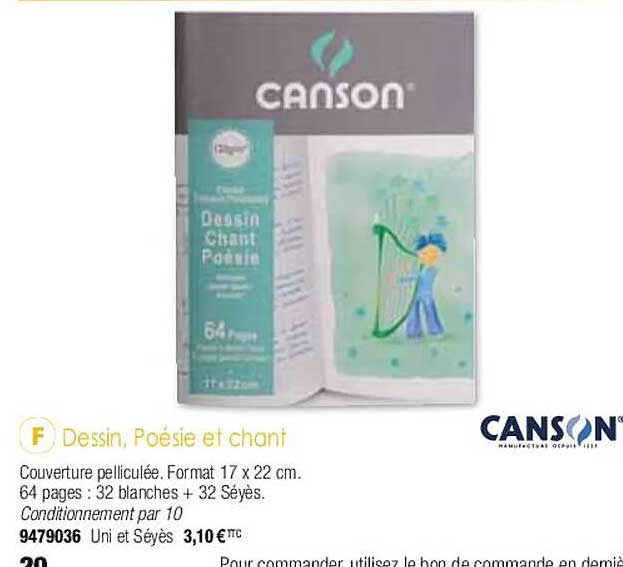 dessin, poésie et chant canson