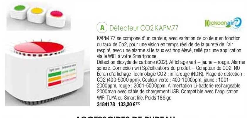 détecteur co2 kapm77