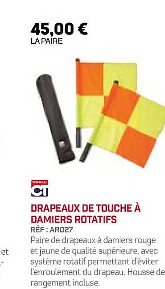 drapeaux de touche à damiers rotatifs