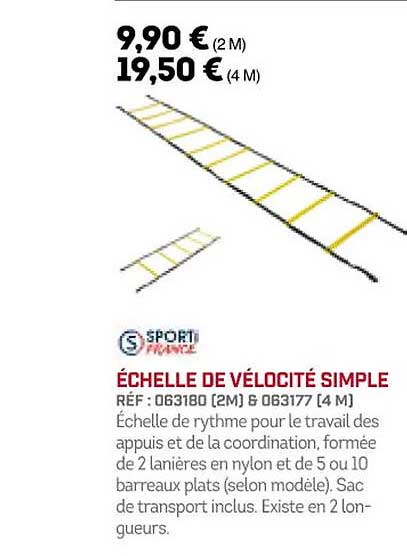 échelle de vélocité simple