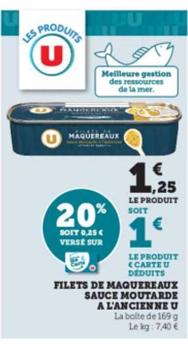 Filets De Maquereaux Sauce Moutarde à L'ancienne U