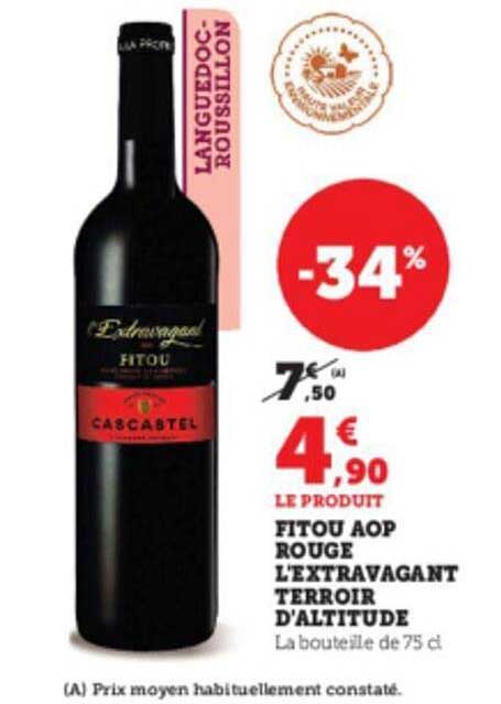 fitou aop rouge l'extravagant terroir d'altitude