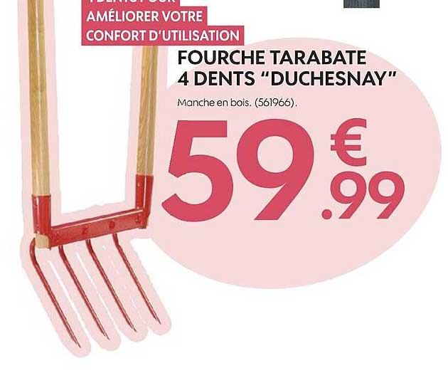 fourche tarabate 4 dents duchesnay