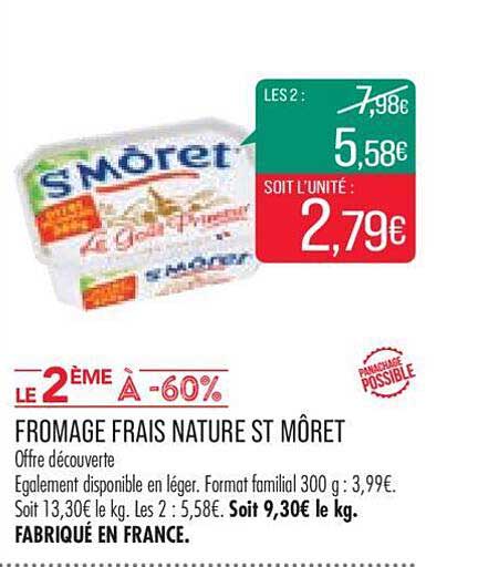 fromage frais nature st môret
