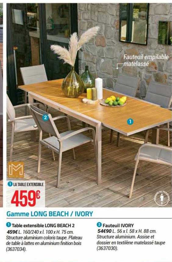 gamme long beach - ivory