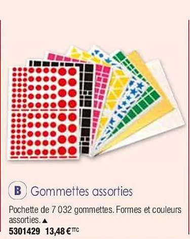 gommettes assorties