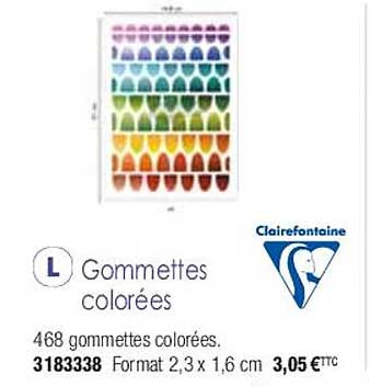 gommettes colorées clairefontaine