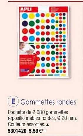 gommettes rondes apli