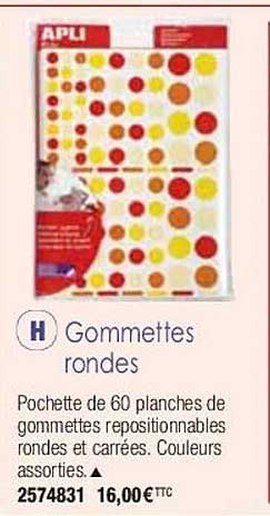 gommettes rondes apli