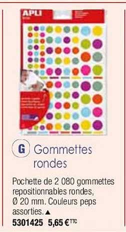 gommettes rondes apli