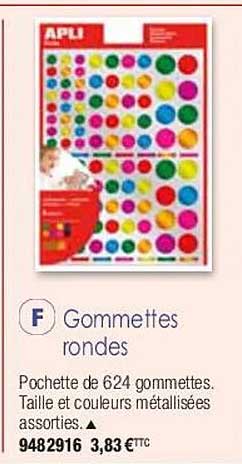 gommettes rondes apli