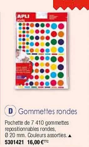 gommettes rondes apli