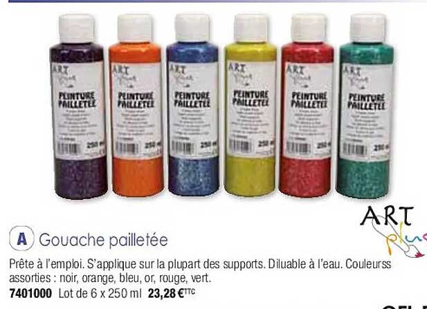 Gouache Pailletée Art Plus