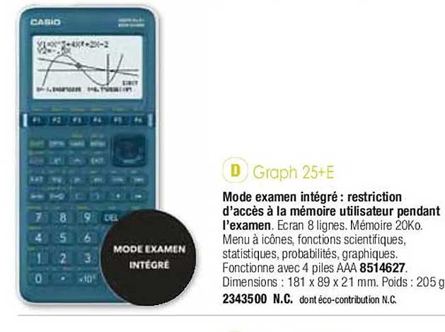 graph 25+e casio