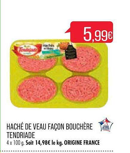 haché de veau façon bouchère tendriade