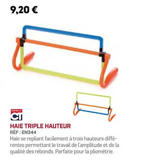 haie triple hauteur