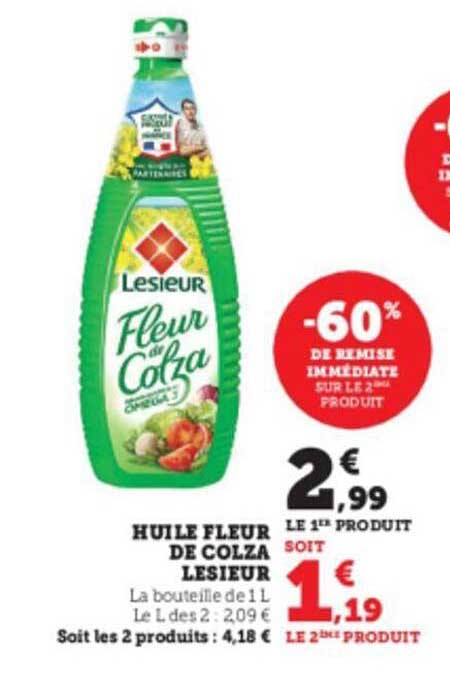 Huile Fleur De Colza Lesieur