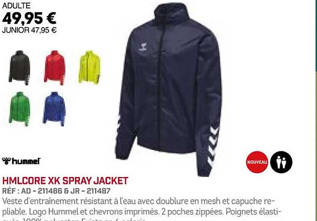 hummel hmlcore xk spray jacket