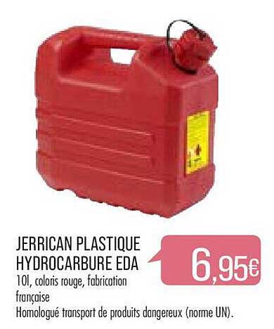 jerrican plastique hydrocarbure eda