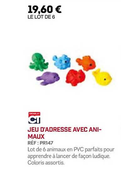 jeu d'adresse avec animaux