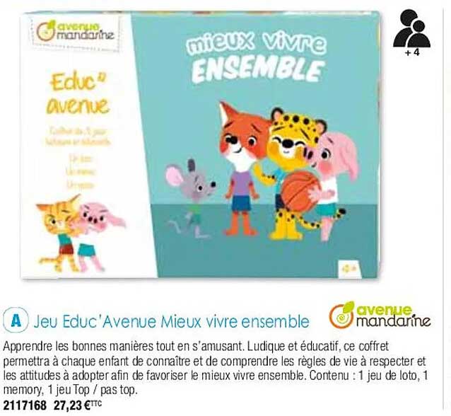 jeu educ' avenue mieux vivre ensemble avenue mandarine