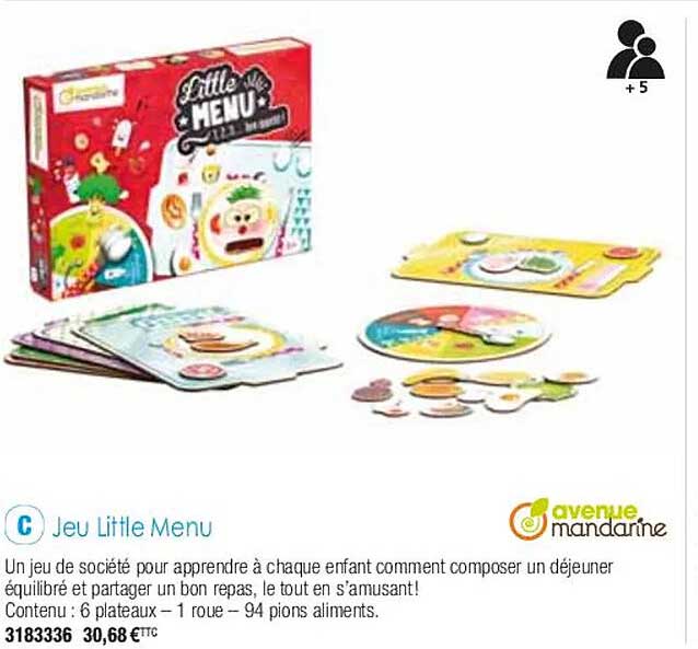 jeu little menu avenue mandarine