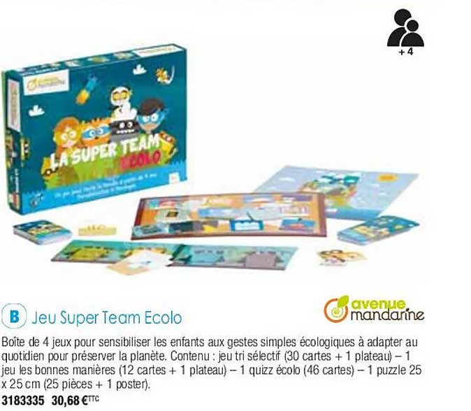 jeu super team ecolo avenue mandarine