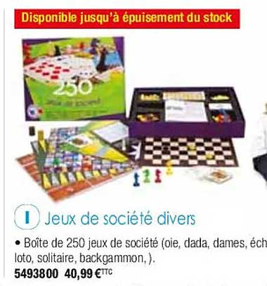 jeux de société divers