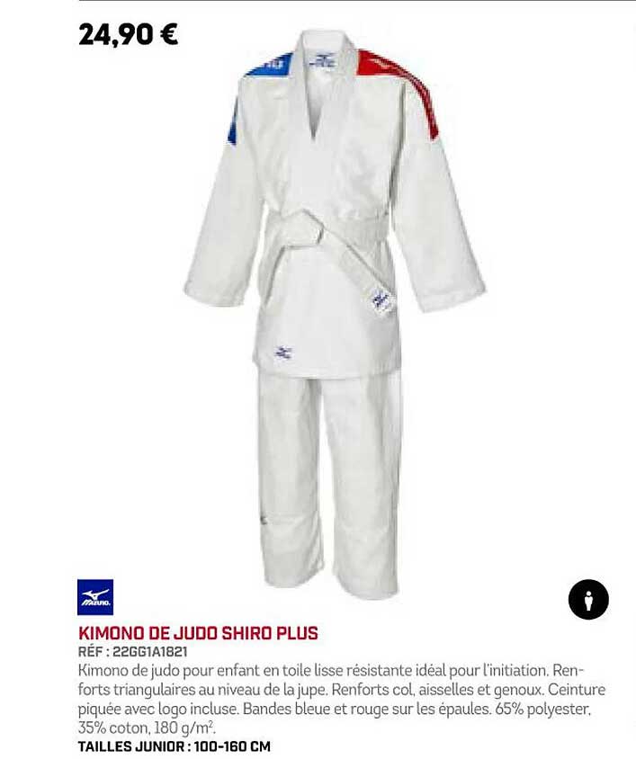 kimono de judo shiro plus