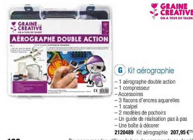 kit aérographie graine créative