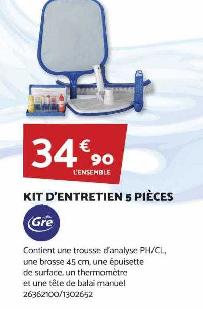 kit d'entretien 5 pièces gré