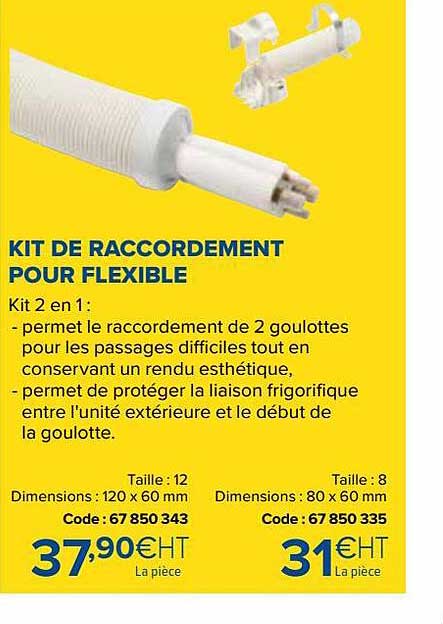 kit de raccordement pour flexible