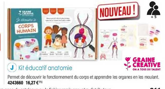 kit éducatif anatomie graine créative