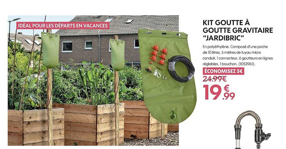 kit goutte à goutte gravitaire jardibric