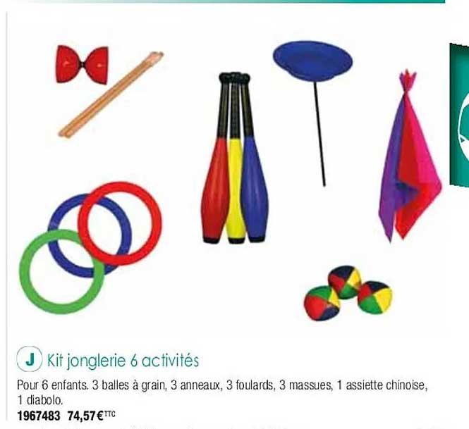 kit jonglerie 6 activités