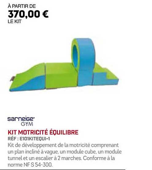 Kit Motricité équilibre Sarneige Gym