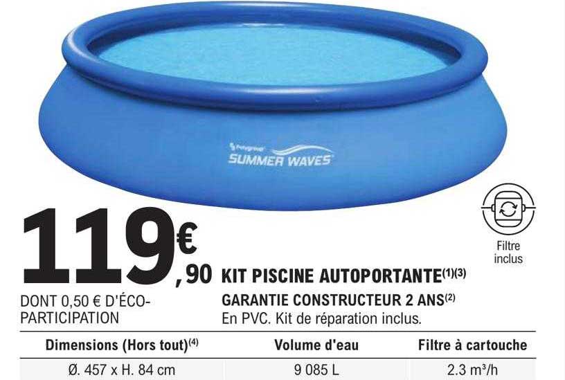 kit piscine autoportante summer waves