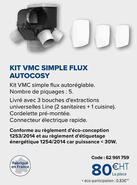 kit vmc simple flux autocosy