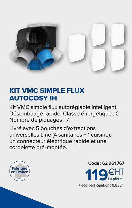 kit vmc simple flux autocosy ih