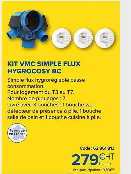 kit vmc simple flux hydrocosy bc