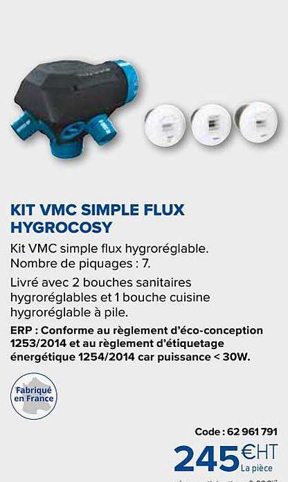 kit vmc simple flux hygrocosy