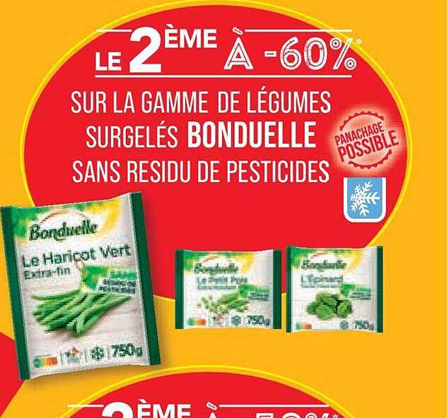 la gamme de légumes surgelés bonduelle sans résidu de pesticides