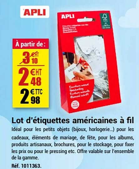 Lot D'étiquettes Américaines à Fil Apli
