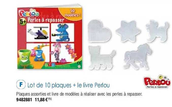 lot de 10 plaques + le livre perlou