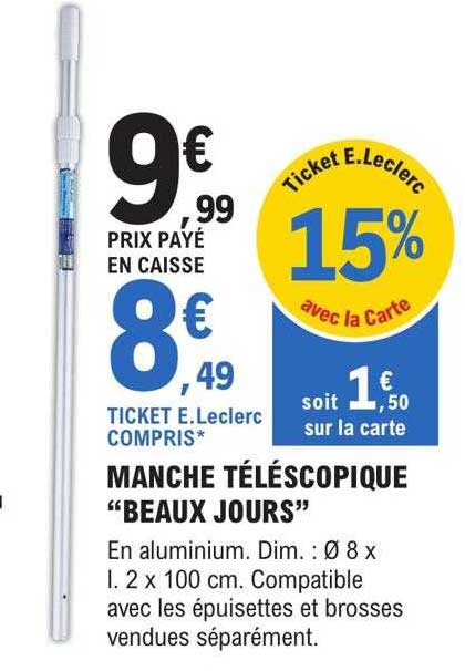 manche télescopique "beaux jours"