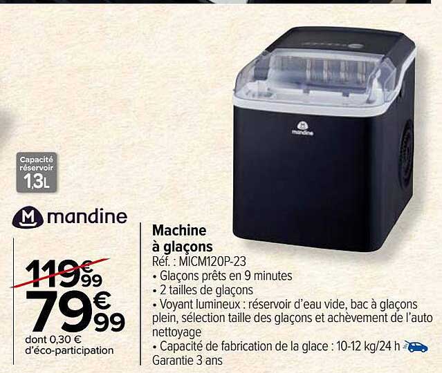 mandine machine à glaçons